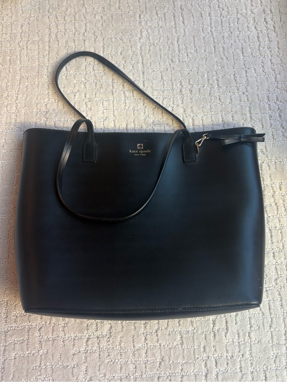 kate spade 100% Leather Black Tote Bag